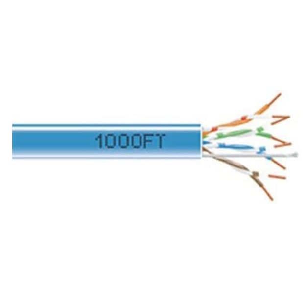 Picture of Wavenet Cat 6 PVC SOLID SHIELDED 600MHZ 1,000 REEL(blue)