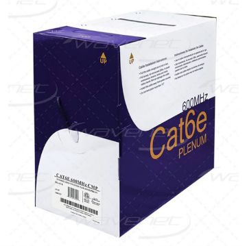 Picture of Wavenet Cat 6 “E”  600MHz Plenum Black With Spline  1000'