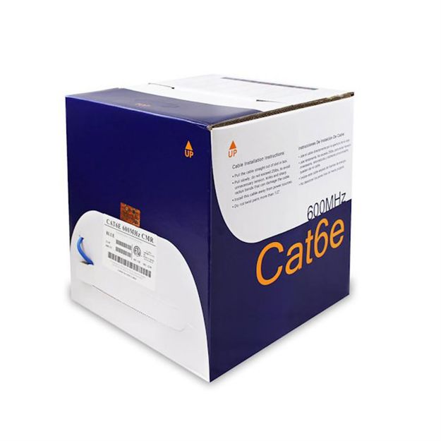 Picture of Wavenet Cat 6E PVC SC 600MHZ Riser CMR 1,000' BOX(blue)