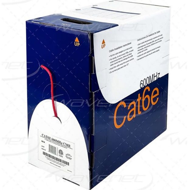 Picture of Wavenet Cat 6E PVC SC 600MHZ Riser CMR 1,000' BOX(yellow)