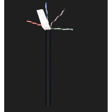 Picture of Wavenet Cat 6E Direct Burial w/Gel Core UV Rated 600MHZ 1,000' REEL(black)
