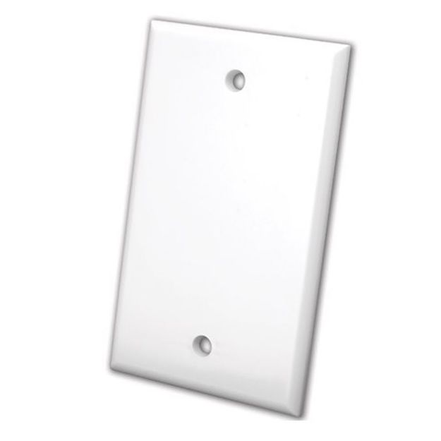 Picture of Vanco Blank Wall Plates- Single (White)