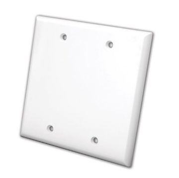 Picture of Vanco Blank Wall Plates- Dual (White)
