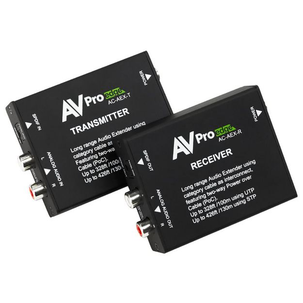 Picture of AVPro Edge 100M Uncompressed Audio Extender over standard CA