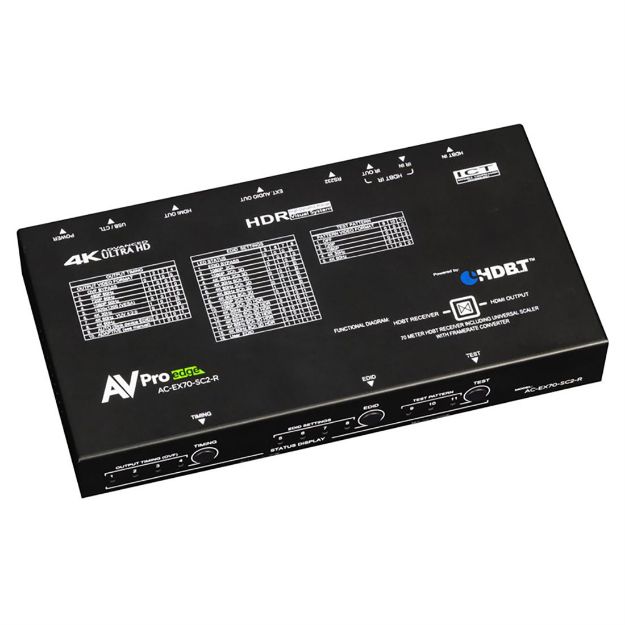 Picture of AVPro Edge 18Gbps 70M HDMI via HDBaseT Scaling Receiver