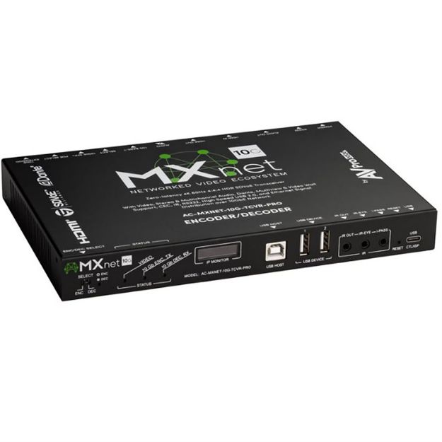 Picture of AVPro 10G SDVOE 4K HDMI AV-over-IP POE Transceiver w/USB 2.0
