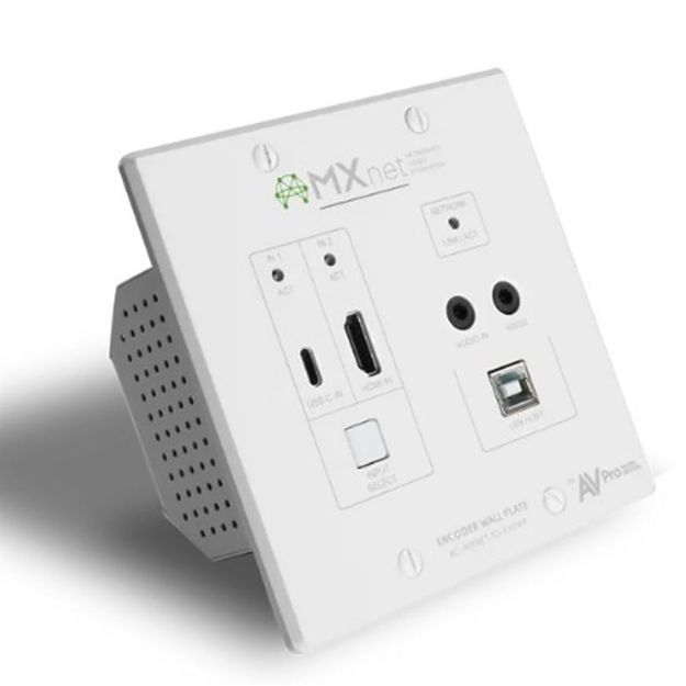 Picture of AVPro MXnet Evolution II AV-over-IP Wall Plate Encoder w/Swi