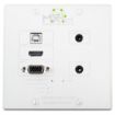 Picture of AVPro Edge MXNet 1G encoder in a standard dual-gang wall pla