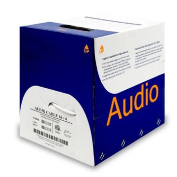 Picture of Wavenet 16/4 OFC CMR Speaker Wire 500' Reeflex(white)