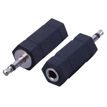 Picture of Vanco 2.5mm Mono Plug- 3.5mm Miniature Mono Jack Adapter- Ni