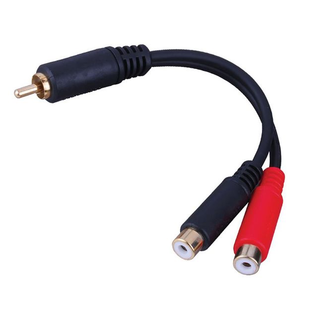 Picture of Vanco RCA Y ADAPTER 1M to 2F
