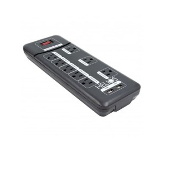 Picture of Ethereal 8-Outlet Surge Protected Power Strip w/ 2 USB Ports