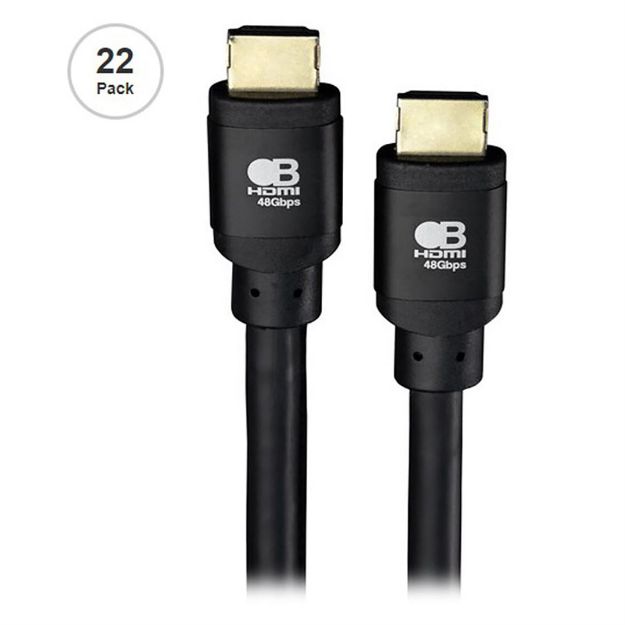 Picture of Bullet Train 10K 48Gbps HDMI Cable 5ft Qty 22