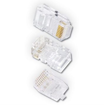 Picture of Ethereal 8-Pin Cat 5 RJ45 Crimp Connector (50 pk)