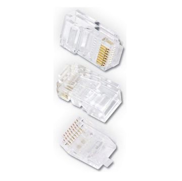 Picture of Ethereal 8-Pin Cat 6 RJ45 Crimp Connector (50 pk)