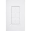 Picture of Lutron Claro 6-Port Frame with Blanks (white)