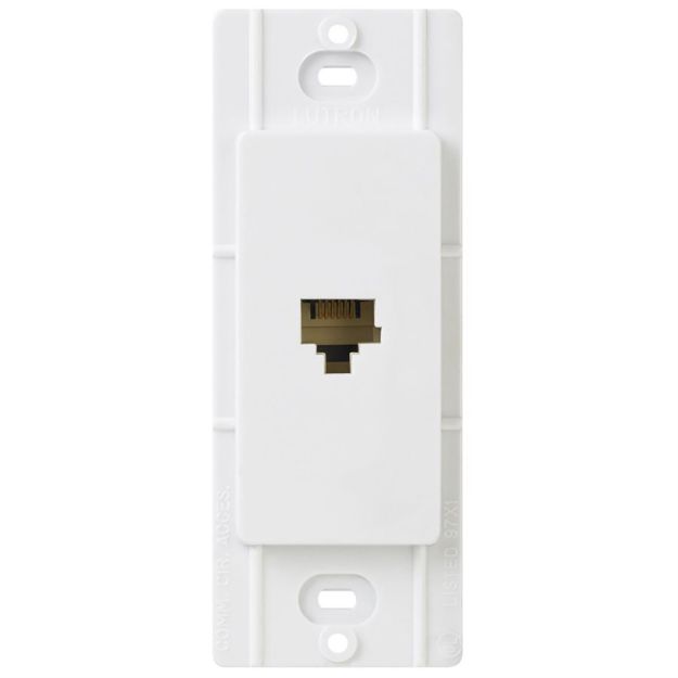 Picture of Lutron Claro Telephone Jack (white)