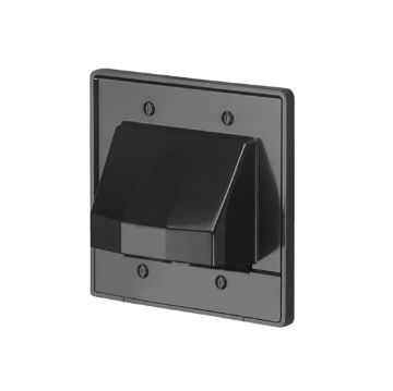 Picture of Arlington DOUBLE GANG SCOOP REMOVABLE PLATE (black)