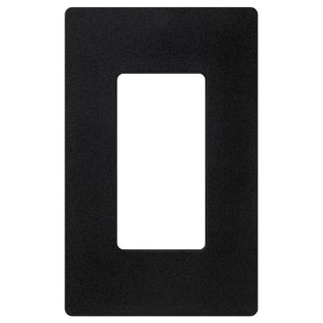 Picture of Lutron Claro 1-Gang Wall Plate (black)