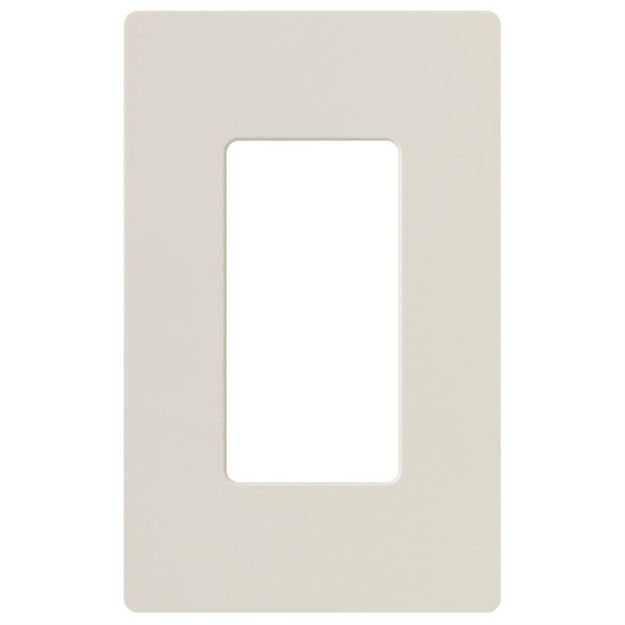 Picture of Lutron Claro 1-Gang Wall Plate (lt. almond)