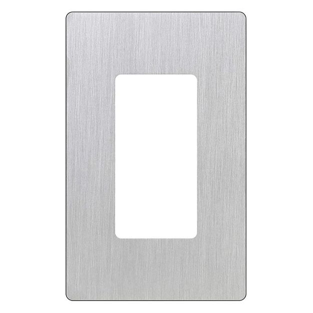Picture of Lutron CLARO WALLPLATE 1 GANG (stainless steel)