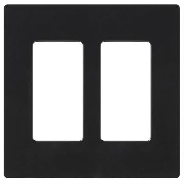 Picture of Lutron Claro 2-Gang Wall Plate (black)