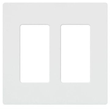Picture of Lutron Claro 2-Gang Wall Plate (white)