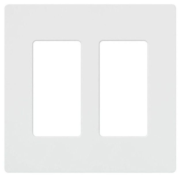 Picture of Lutron Claro 2-Gang Wall Plate (white)