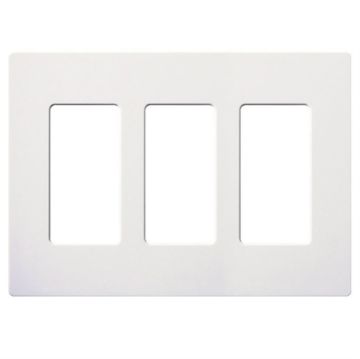 Picture of Lutron Claro 3-Gang Wall Plate (white)