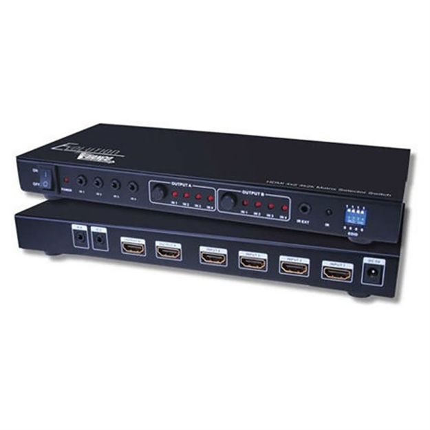 Picture of Vanco Evolution HDMI 4x2 Compact Matrix Selector Switch 4K2K