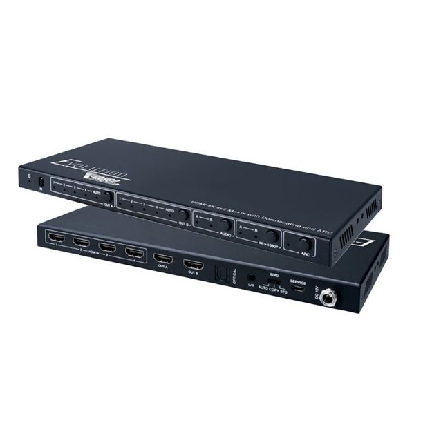 Picture of Vanco HDMI 4K 4x2 Matrix with Downscaling and ARC HDR HDCP 2
