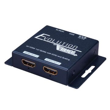 Picture of Vanco HDMI 1x2 4K Splitter 4K/60Hz HDR HDCP2.2 w/ Scaling