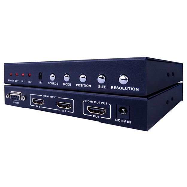 Picture of Vanco HDMI 2x1 Selector Switch Multiview/PIP 1080p/60Hz Up/D