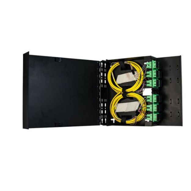 Picture of Techlogix Wall-Mount Fiber Box - Supports 4 LGX Panel Insert - Front Cable Protection