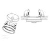 Picture of Lutron LRF Ceiling Recess Mount (WHITE)