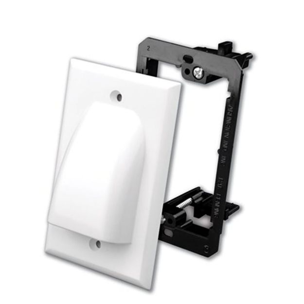 Picture of Vanco Flat Panel Bulk Cable Wall Plate with Mounting Bracket