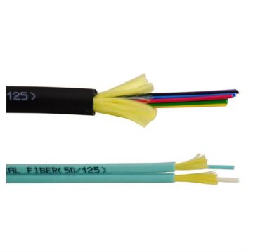 Picture of Techlogix Duplex 2.0mm Zip-Cord Indoor Riser-Rated OM3 -- 50um Corning ClearCurve -- 500ft