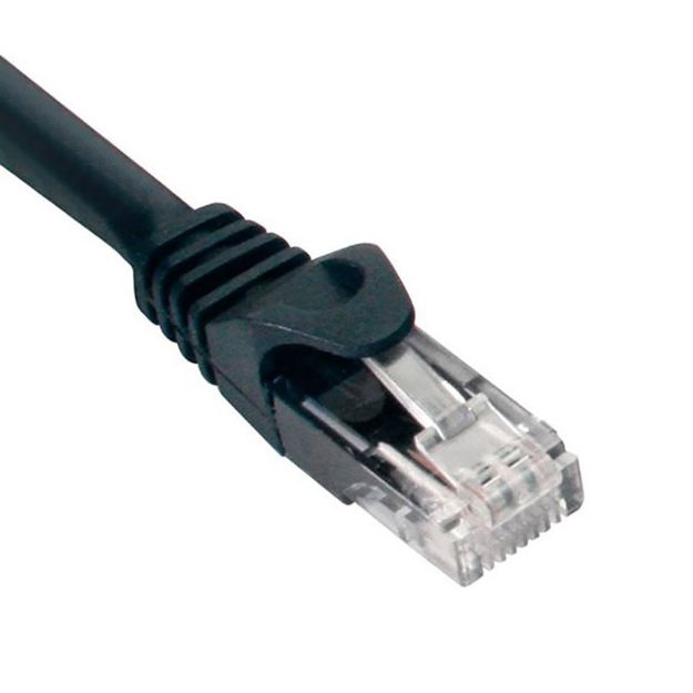 Picture of Quest 2' Cat 6 Patch Cable Booted (black)