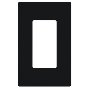 Picture of Lutron Nova 1-Gang Screwless Wallplate(black)