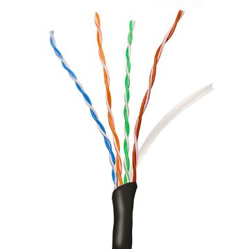 Picture of Red Atom Cat 6 Wire with Spine 1,000' Box (black)