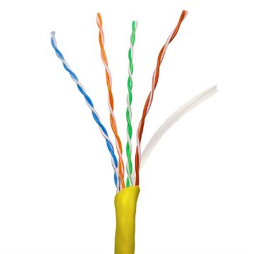Picture of Red Atom Cat 6 Wire with Spline 1,000' Box (yellow)