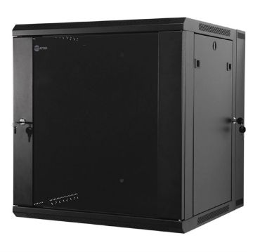 Picture of Red Atom 12U Enclosed Locking Rack Swing Out Wall Mount(V2)