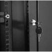 Picture of Red Atom 12U Enclosed Locking Rack Swing Out Wall Mount(V2)