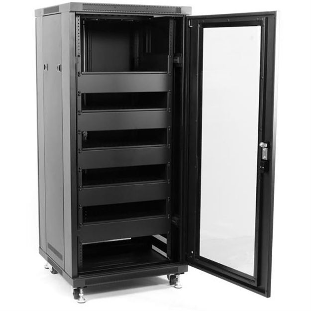 Picture of Red Atom 27U Enclosed Locking Rack with Active Cooling(V2)