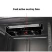 Picture of Red Atom 27U Enclosed Locking Rack with Active Cooling(V2)