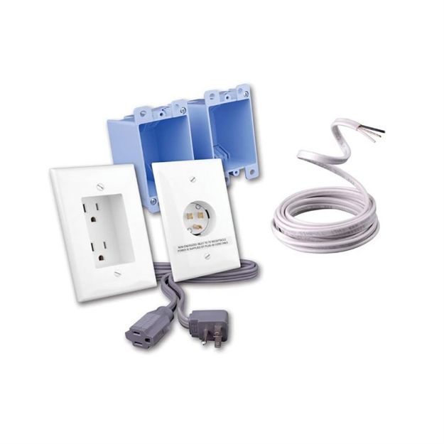 Picture of VAN-RL125022-BK (Black In-Wall Power Solution, Dual Recessed