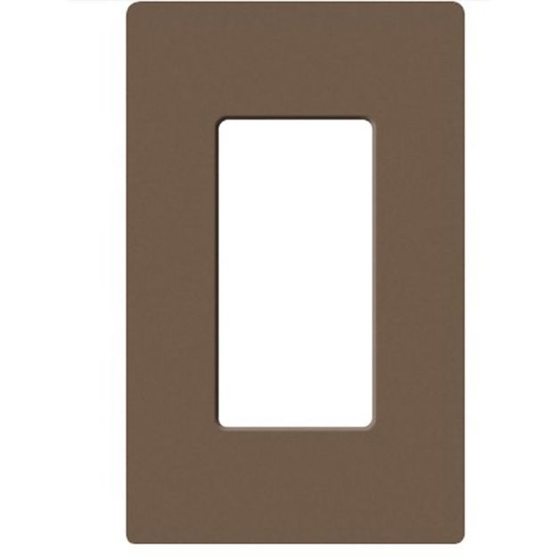 Picture of Lutron Claro 1-Gang Satin Wall Plate (espresso)
