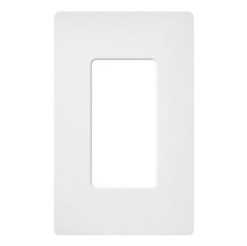 Picture of Lutron Claro 1-Gang Satin Wall Plate (snow white)