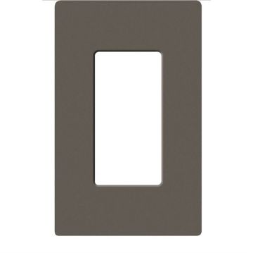 Picture of Lutron Claro 1-Gang Satin Wall Plate (truffle)