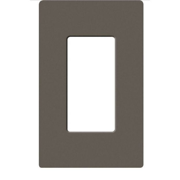 Picture of Lutron Claro 1-Gang Satin Wall Plate (truffle)